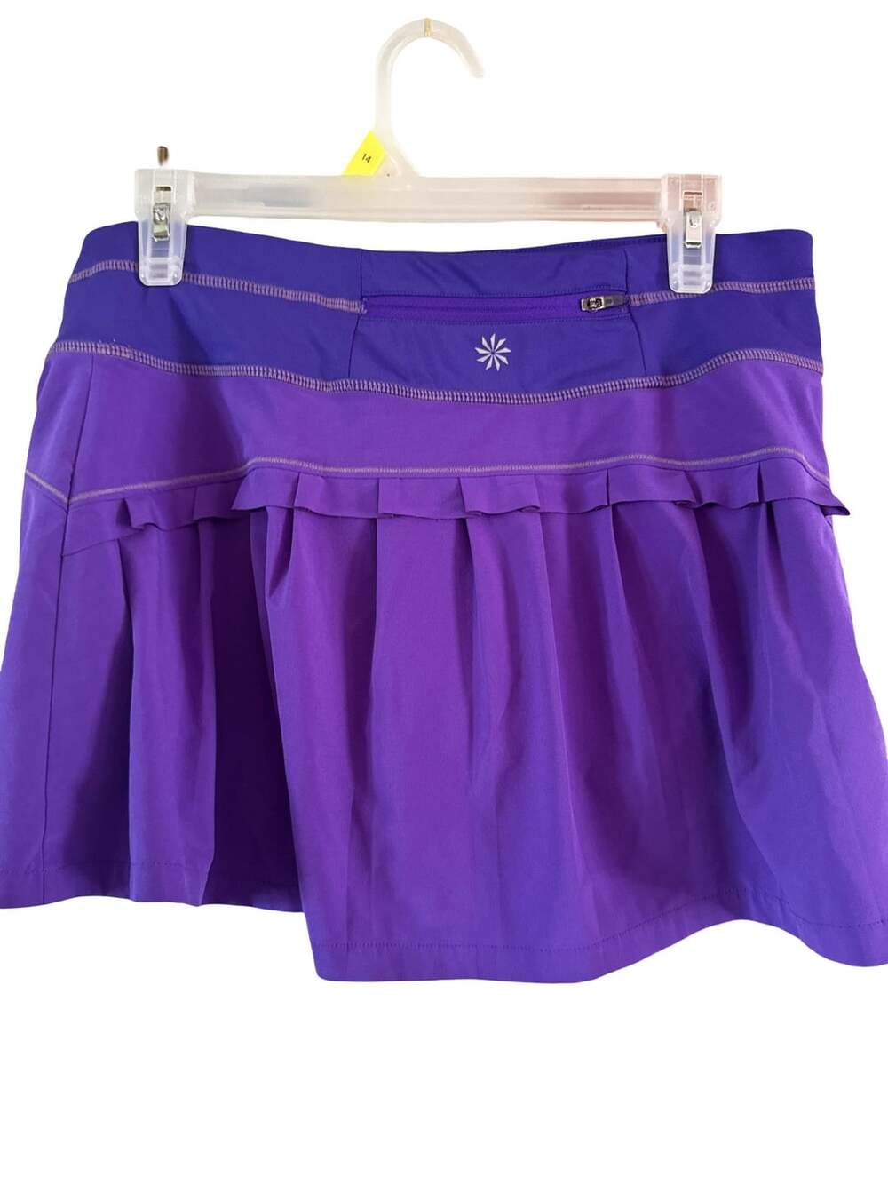 Athleta Skort Size S Purple Tennis Golf Athletic Ruffle Skirted Shorts